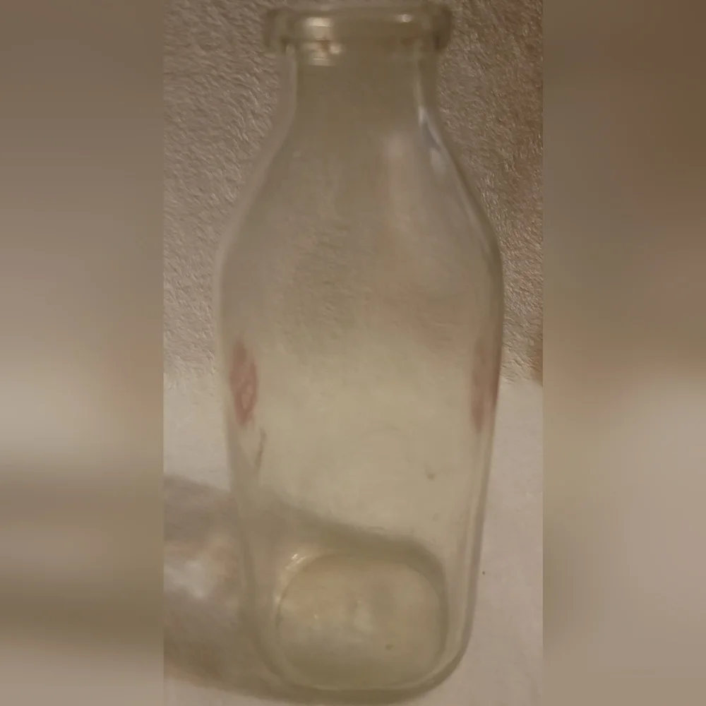 Vintage Meadow Gold Milk Bottle